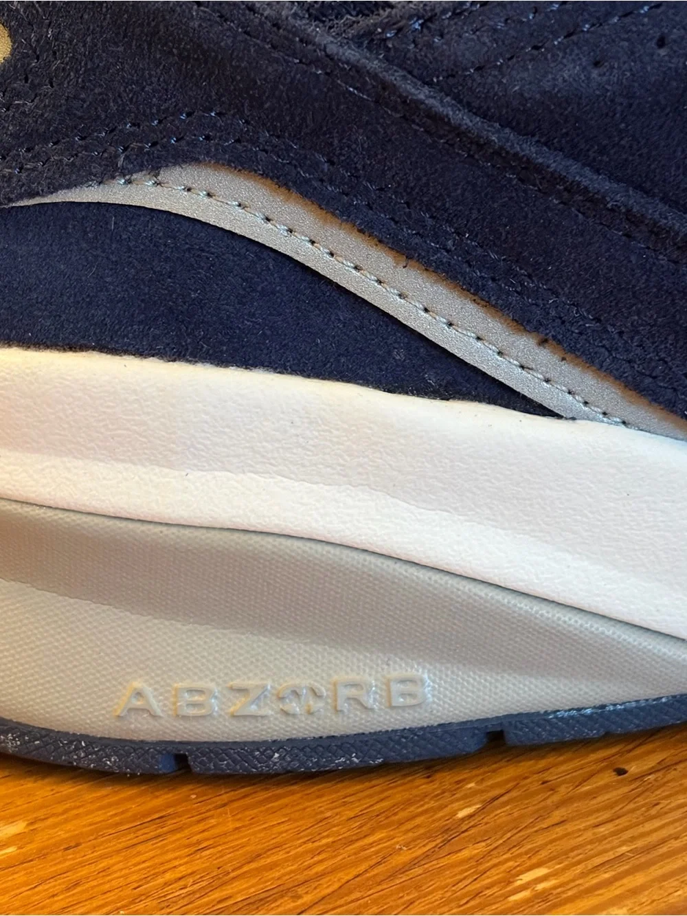 New Balance Men's Navy Suede Walking Sneakers
